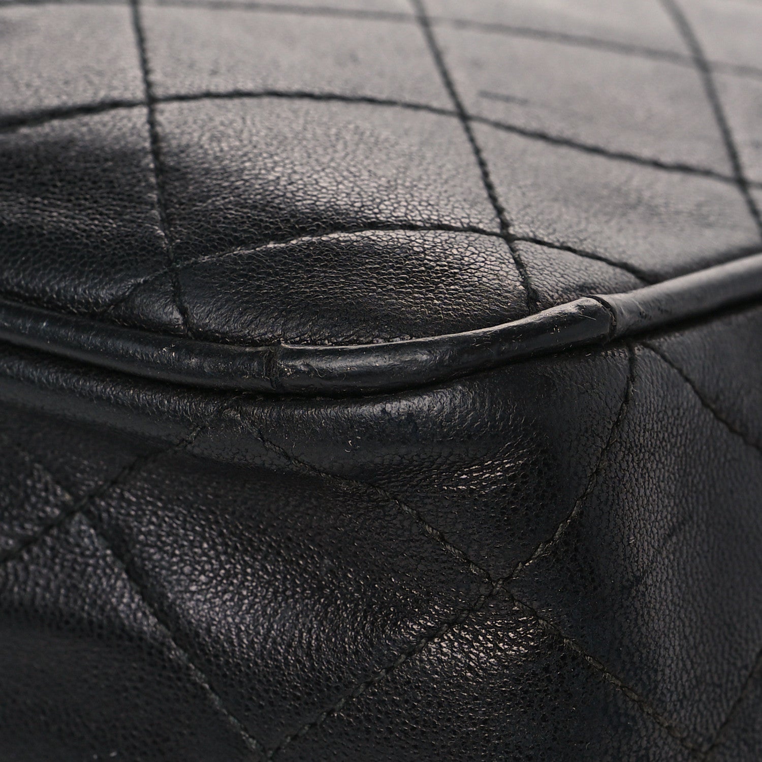 Chanel Lambskin Quilted CC Tassel Camera Case Black 10 of 13