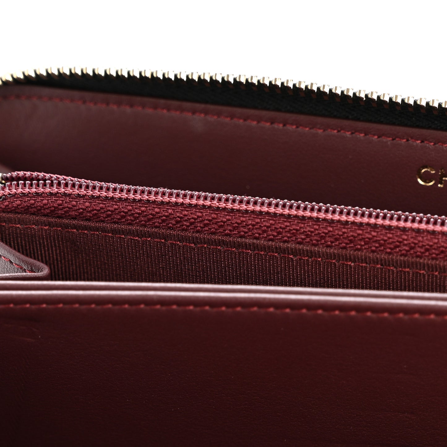 Aged Calfskin Quilted Lucky Charms 2.55 Reissue Zip Around Wallet Black