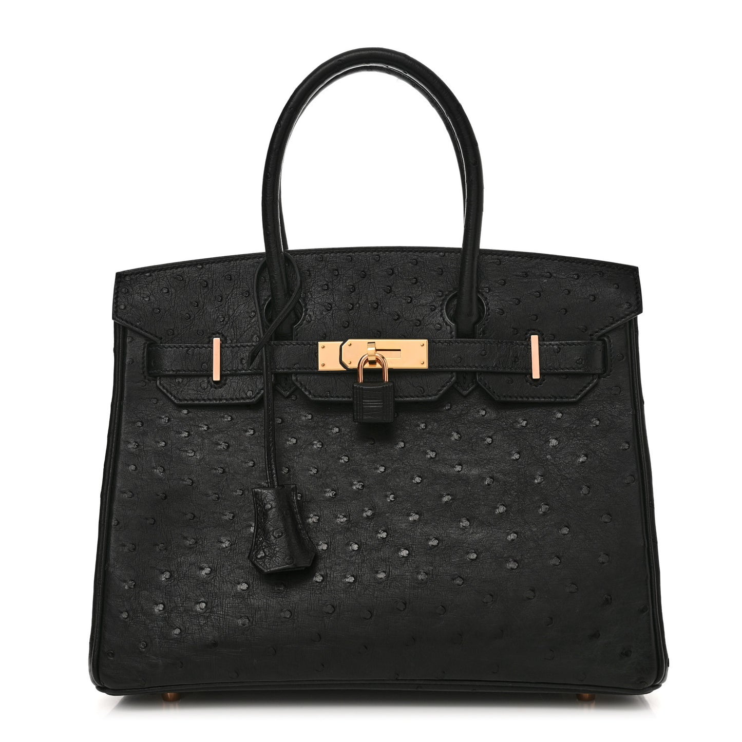 Ostrich Birkin 30 Black