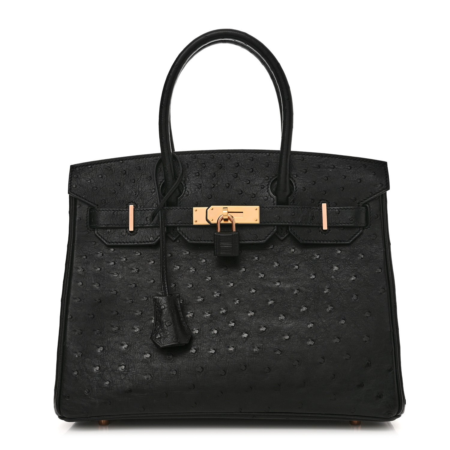 Hermes Ostrich Birkin 30 Black 1 of 16