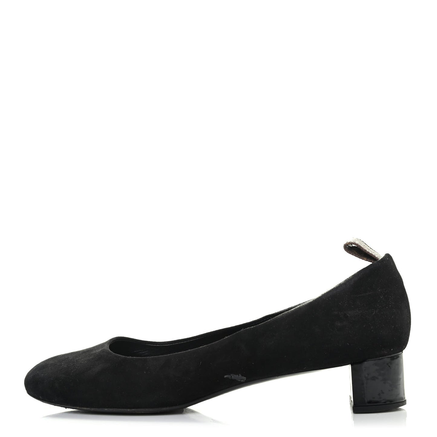 Suede Uniformes Pump 38 Black