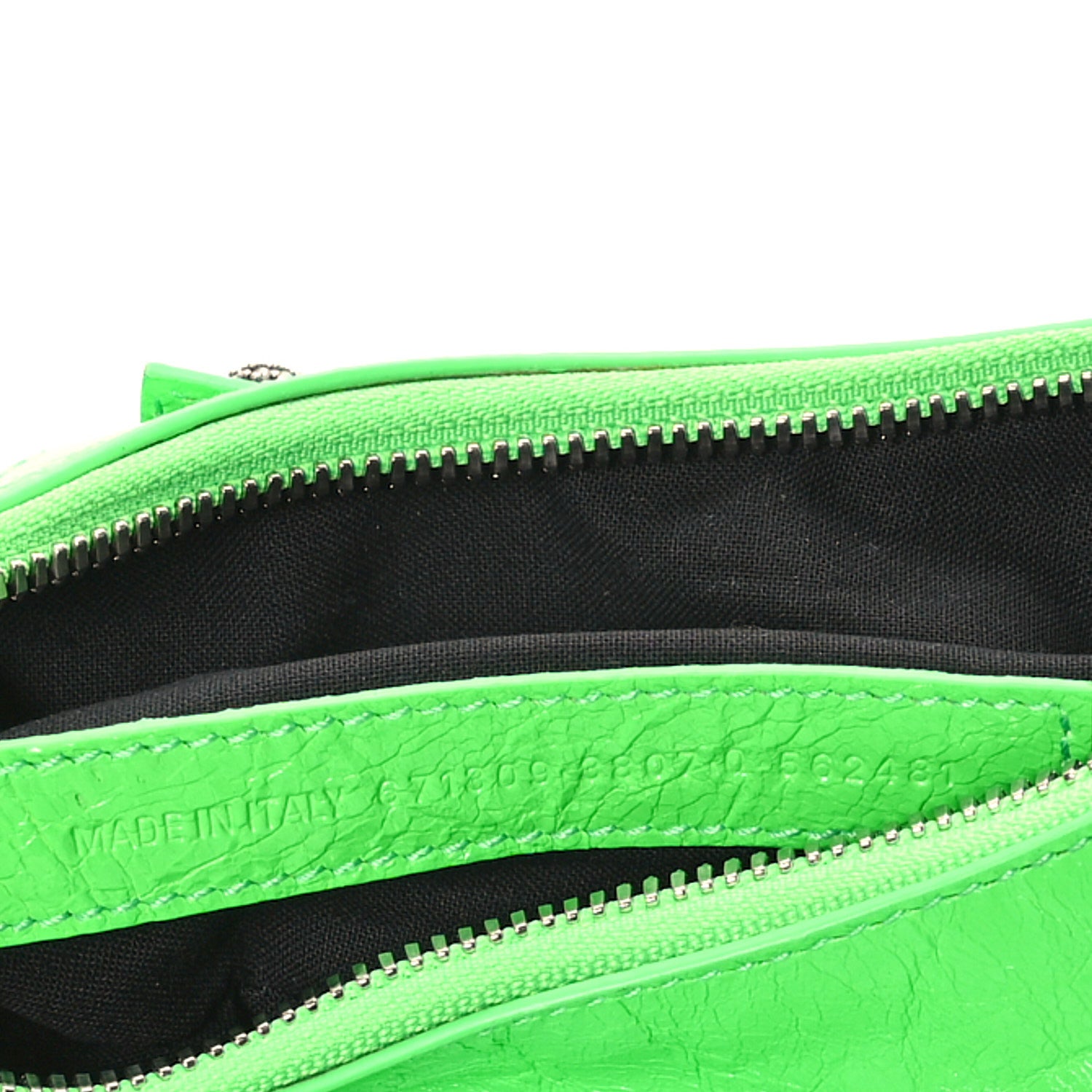 Balenciaga Agneau Arena Crystal Le Cagole Shoulder Bag XS Fluo Green 8 of 11