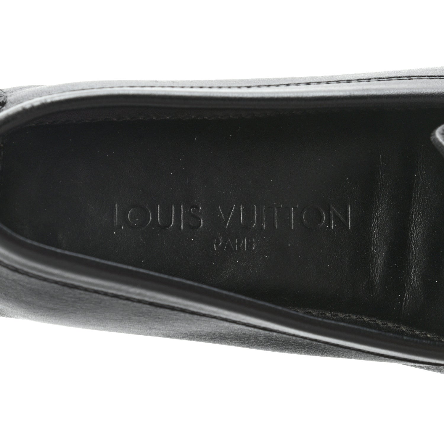 Louis Vuitton Calfskin Lombok Mocassin Loafers 36 Black 6 of 12