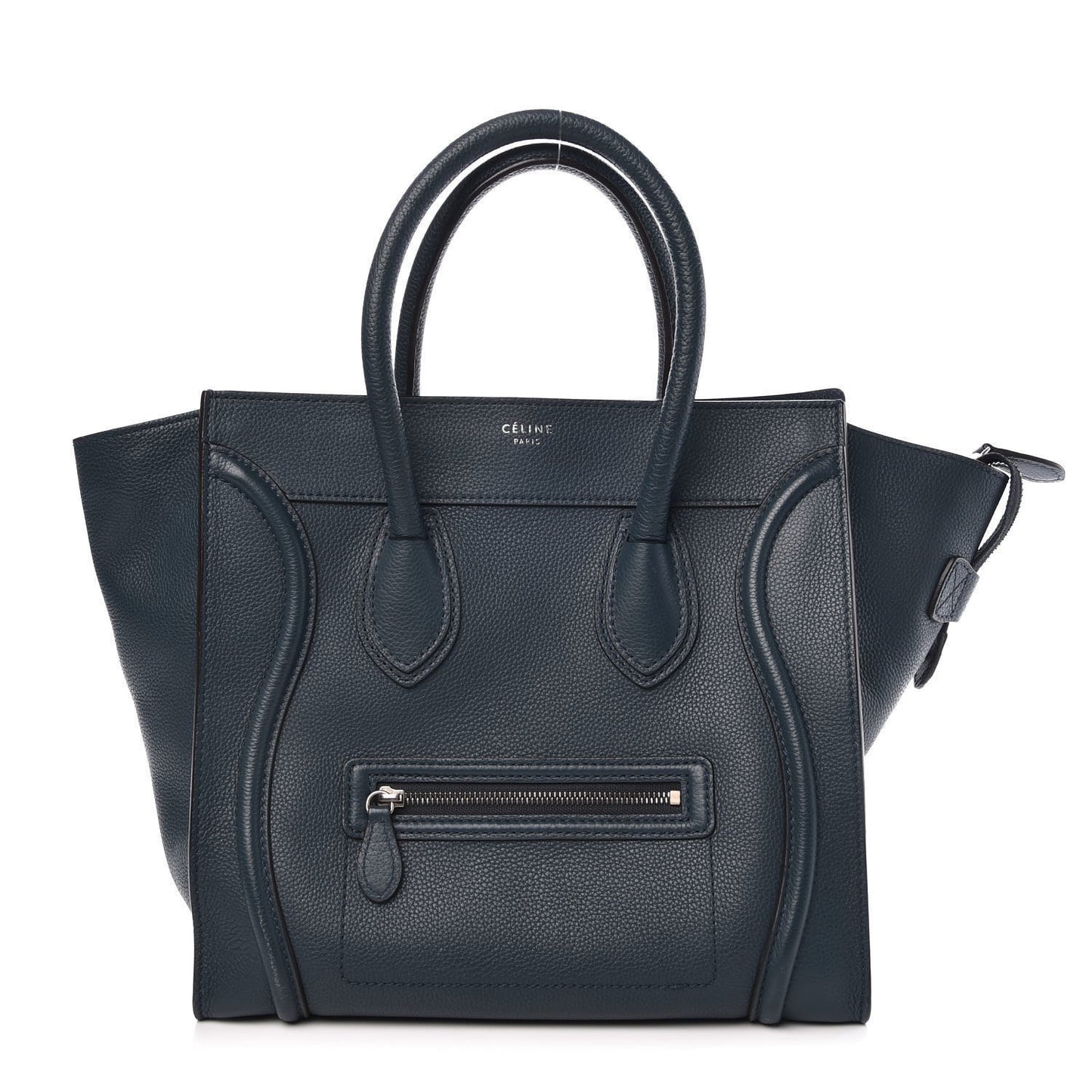 Drummed Calfskin Mini Luggage Orage
