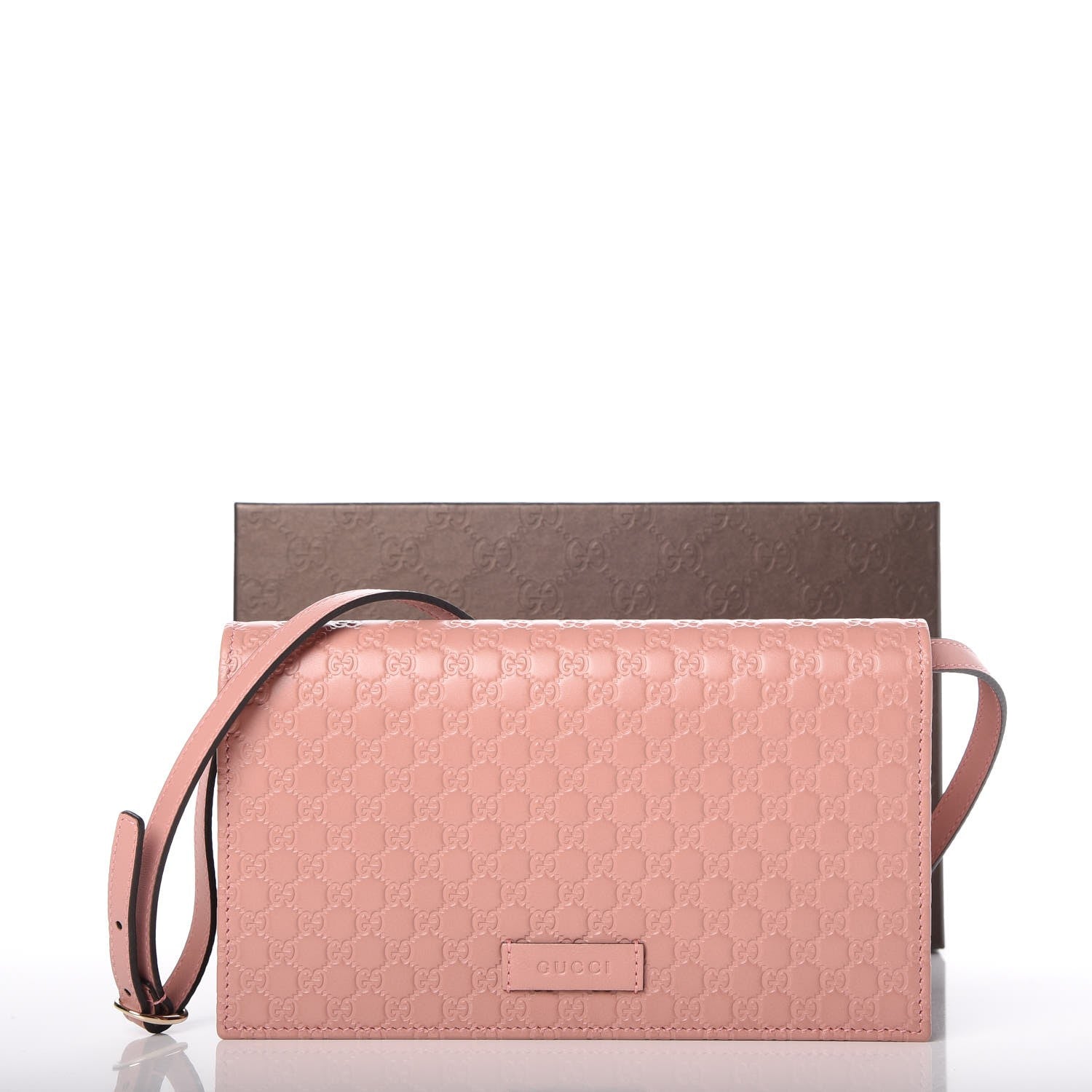 Gucci Microguccissima Crossbody Wallet Soft Pink 7 of 7