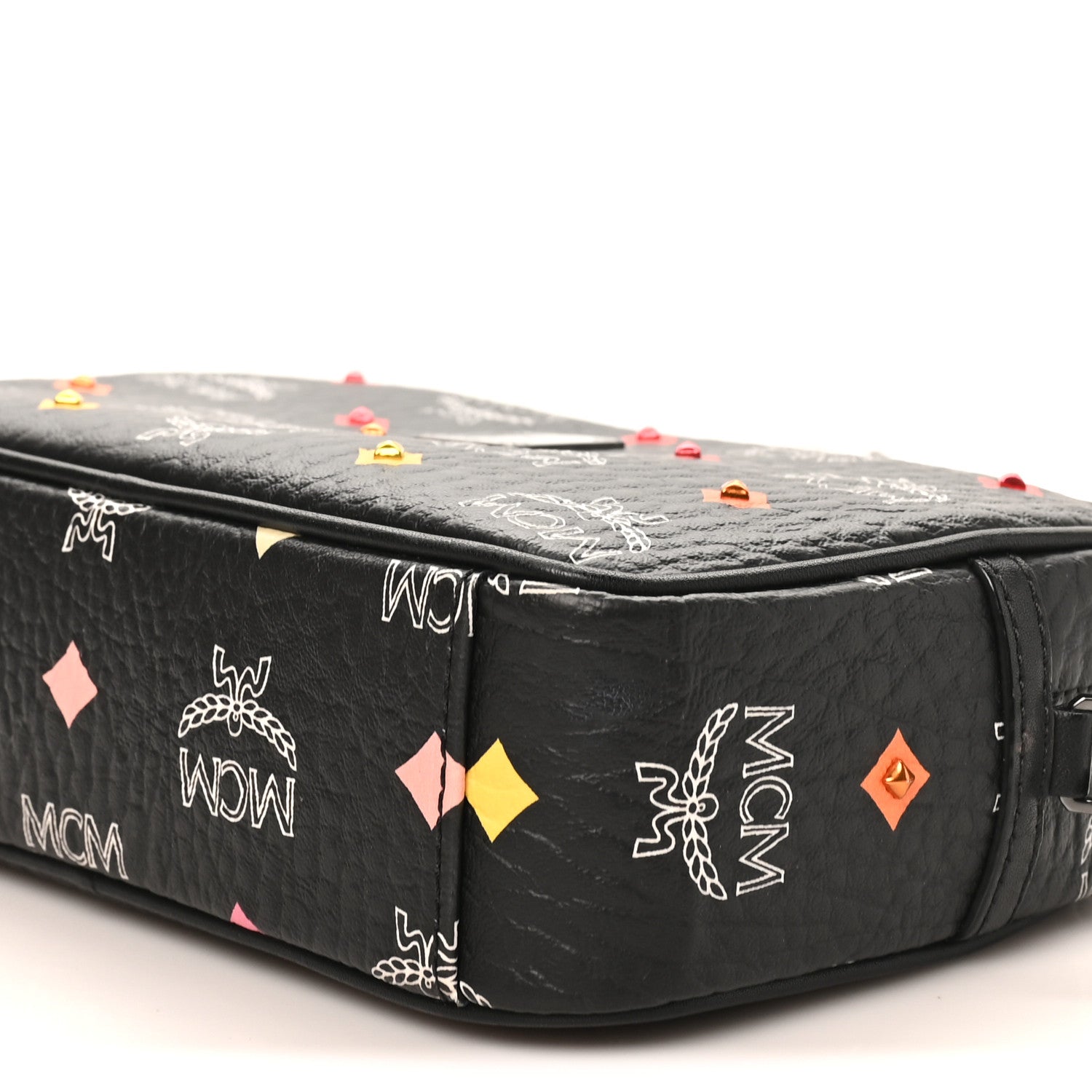MCM Skyoptic Visetos Spectrum Diamond Camera Bag Black 9 of 9