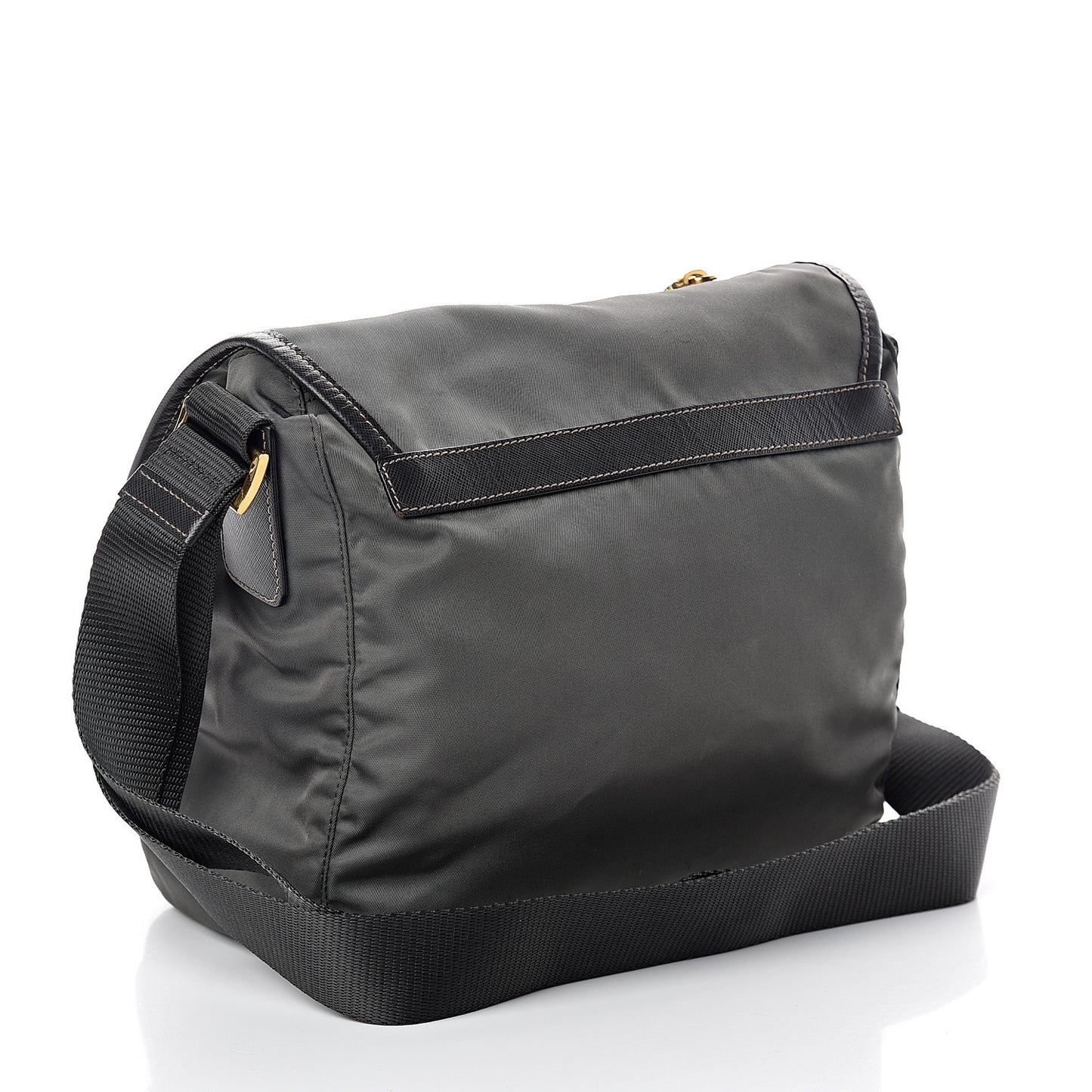 Tessuto Nylon Saffiano Vela Messenger Ardesia