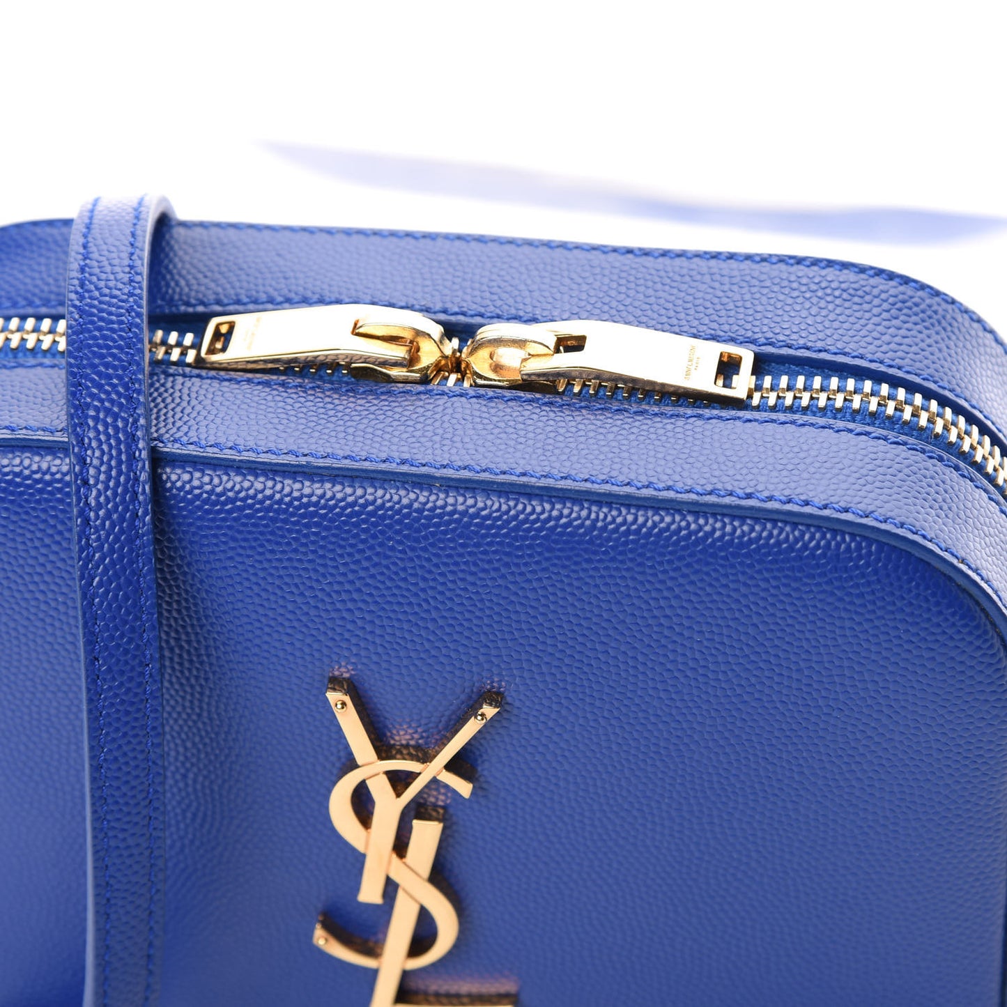 Grain De Poudre Small Classic Monogram Camera Bag Blue Majorelle