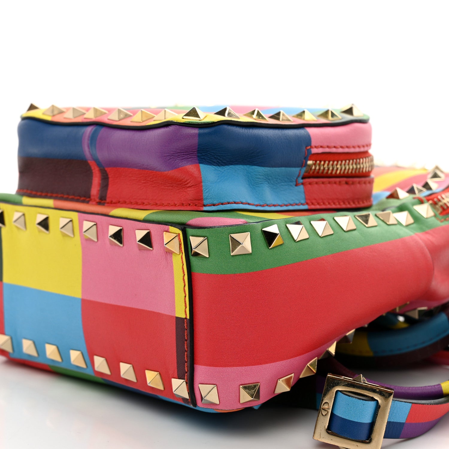 Valentino Garavani Calfskin 1973 Mini Rockstud Backpack Multicolor 10 of 10