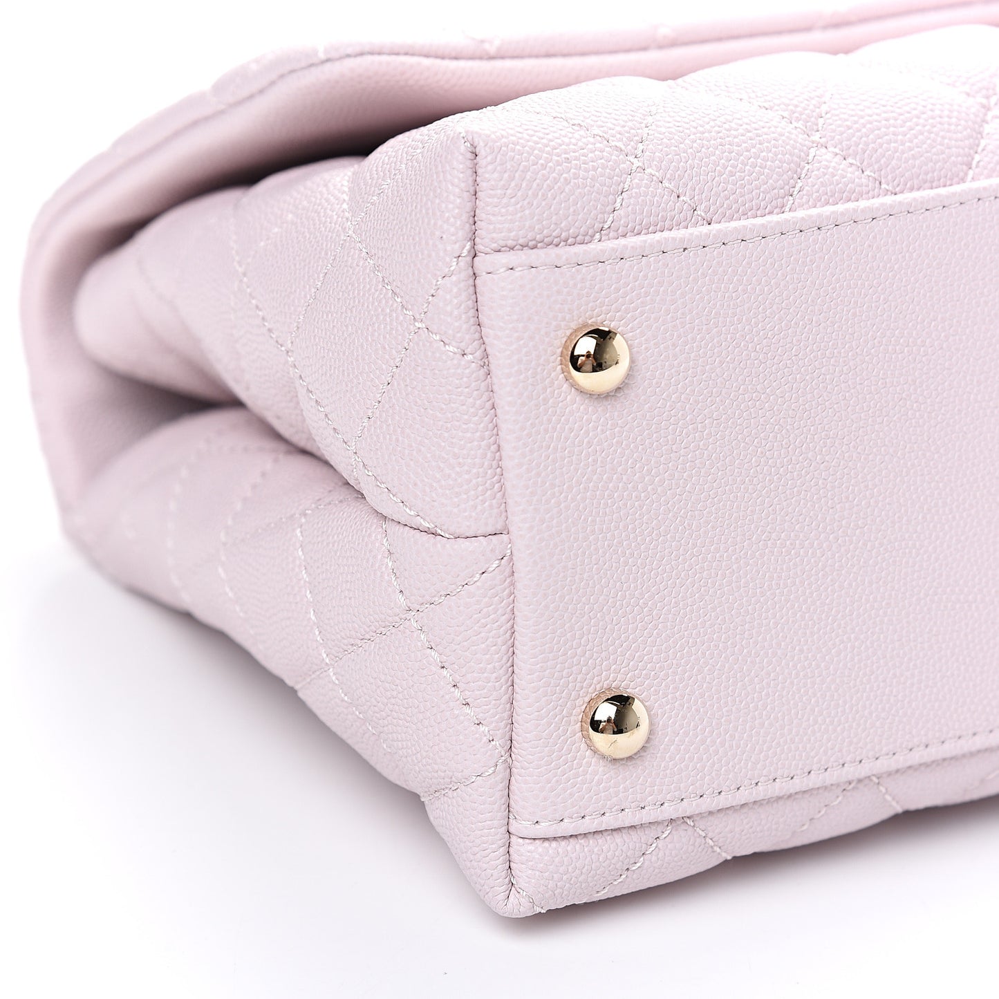 Caviar Quilted Small Coco Handle Flap Lilas Lilac