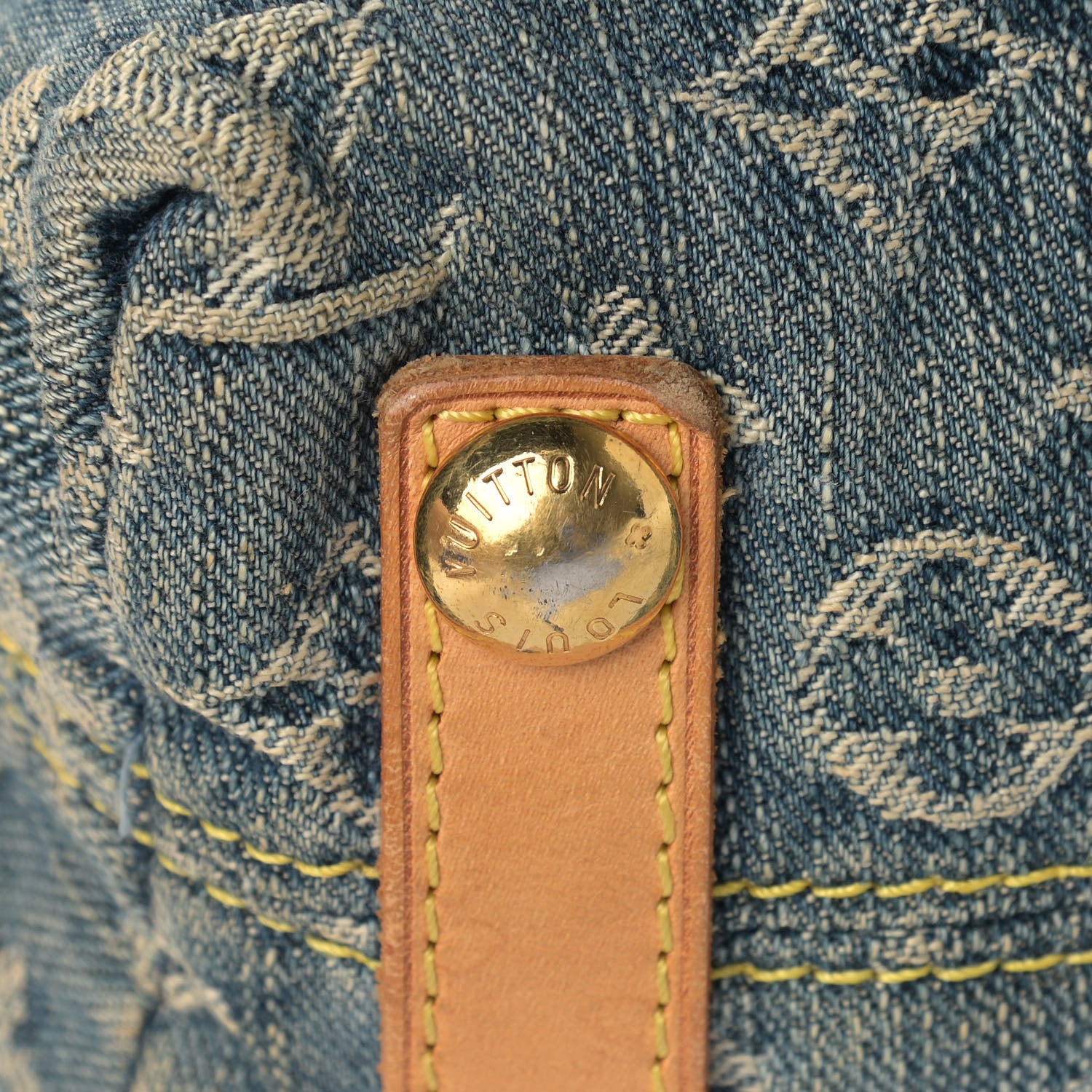 Louis Vuitton Monogram Denim Baggy PM Blue 10 of 15