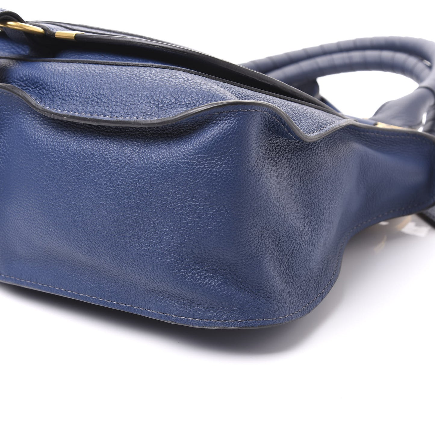 Calfskin Medium Marcie Satchel Royal Navy