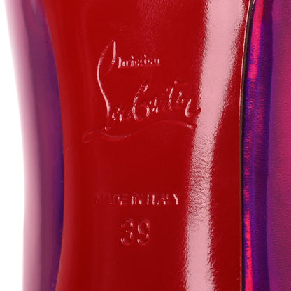 Christian Louboutin Metallic Patent Psychic Hot Chick 100 Pumps 39 Fuxia 8 of 13