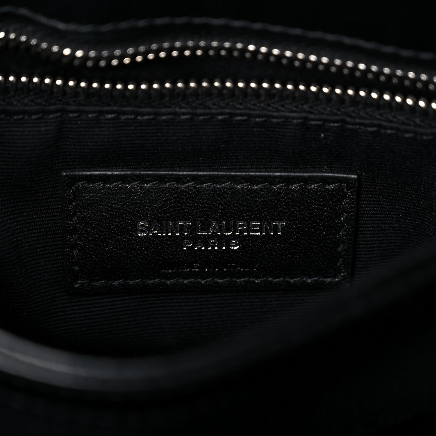 Saint Laurent Calfskin Y Quilted Monogram Toy Loulou Crossbody Bag Black 9 of 11