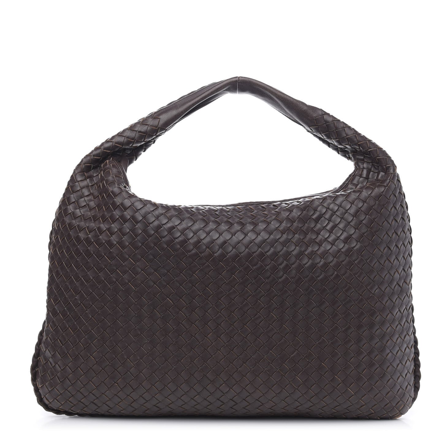 Nappa Intrecciato Large Veneta Hobo Ebano