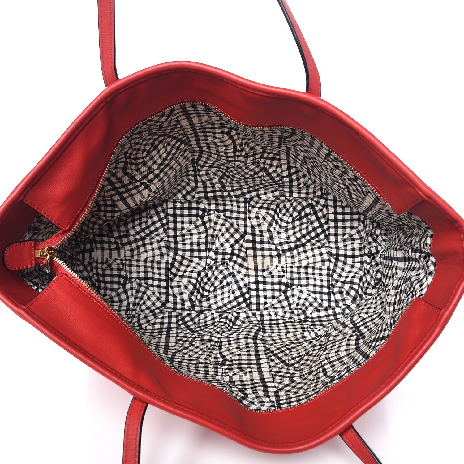 MCM Visetos Medium Anya Shopping Tote Red 5 of 12