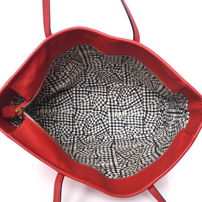 MCM Visetos Medium Anya Shopping Tote Red 5 of 12