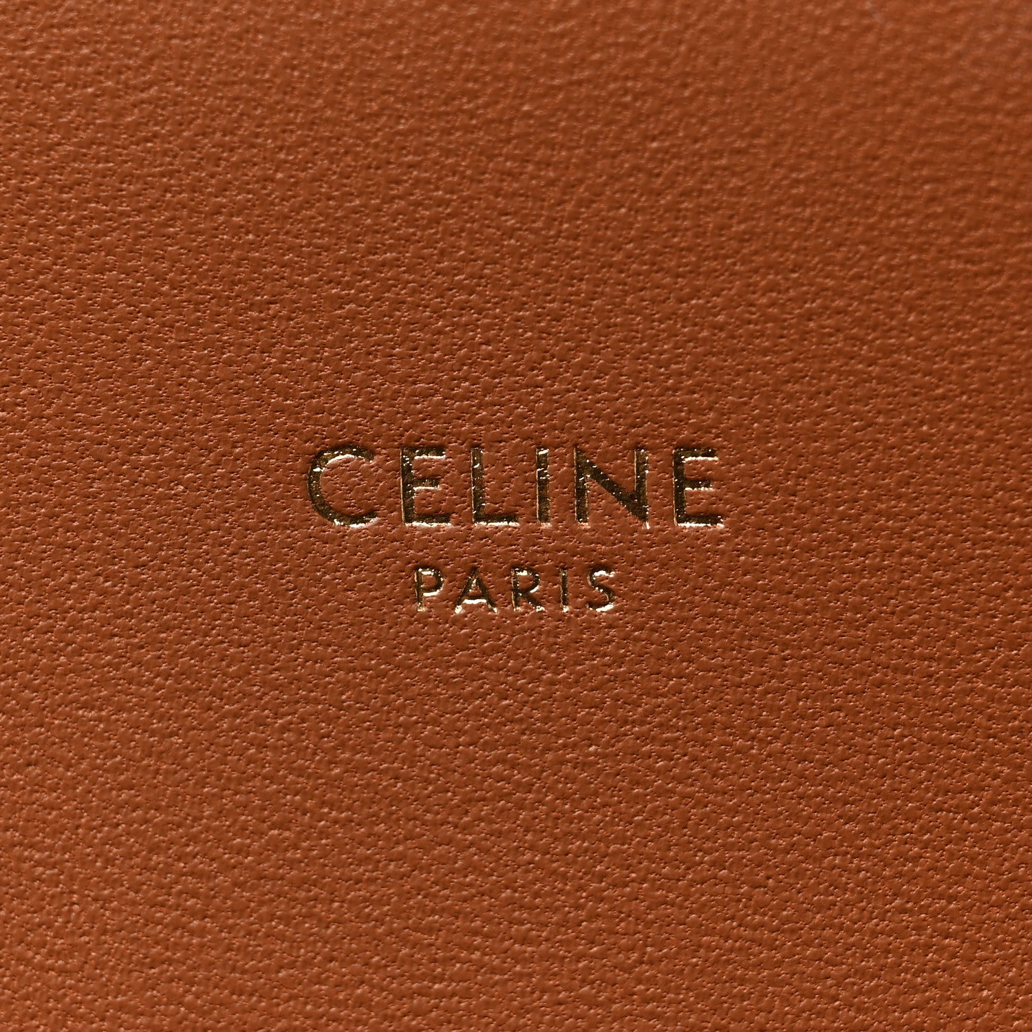 Celine Triomphe Canvas Calfskin Medium Triomphe Bag Tan 6 of 9