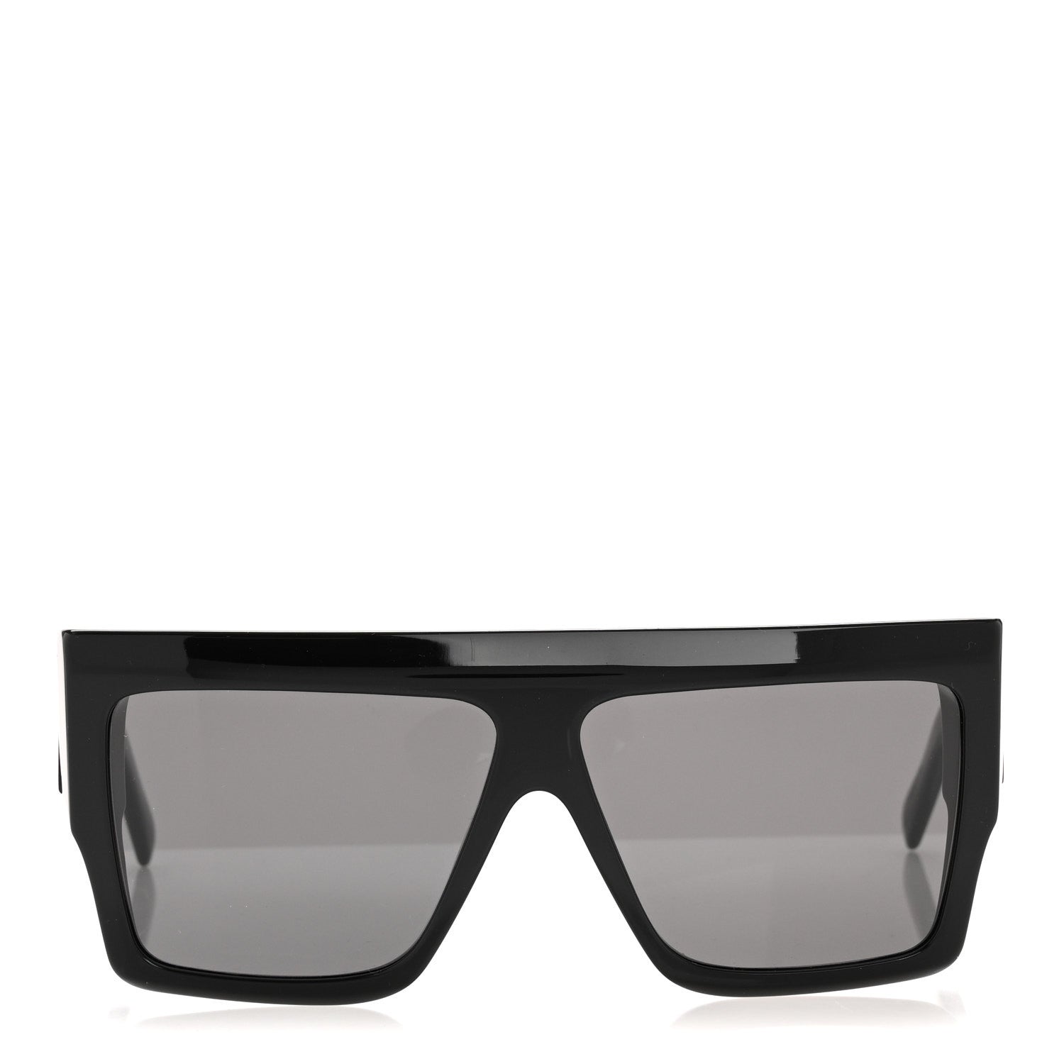Celine Acetate Flat Top Rectangular Sunglasses CL400921 Black 2 of 8