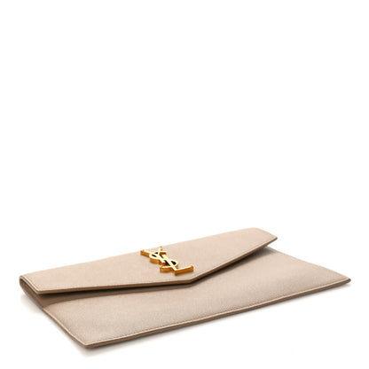 Saint Laurent Grain De Poudre Uptown Pouch Dark Beige 4 of 8