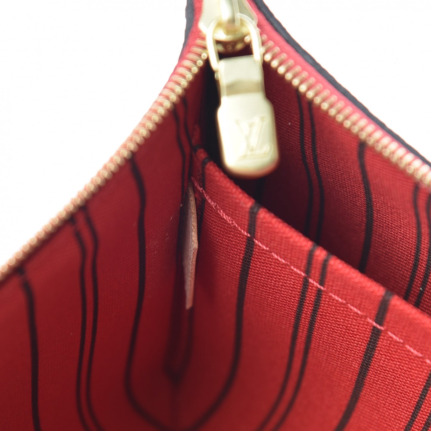 Monogram Neverfull MM GM Pochette Cherry