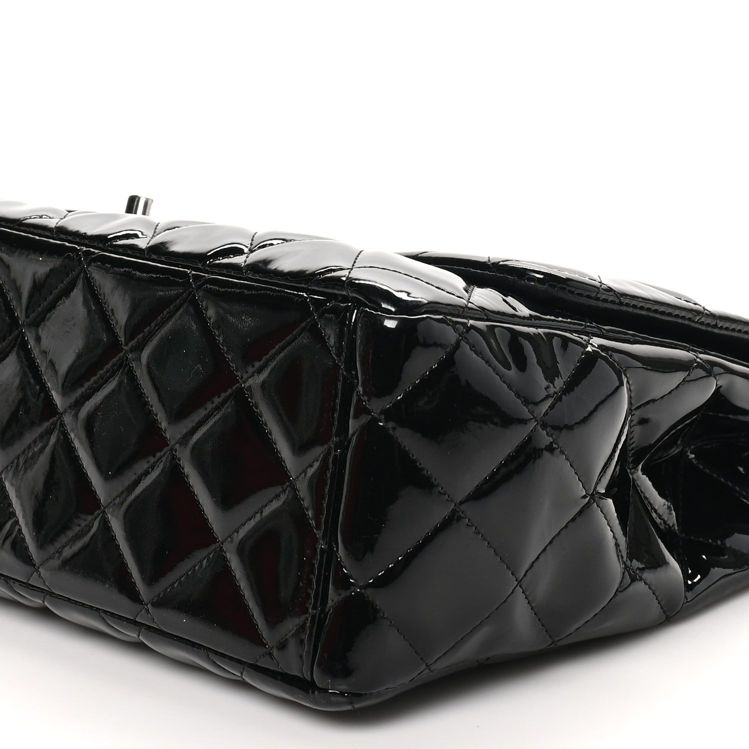 Chanel Patent Quilted Maxi Single Flap Black 10 of 10