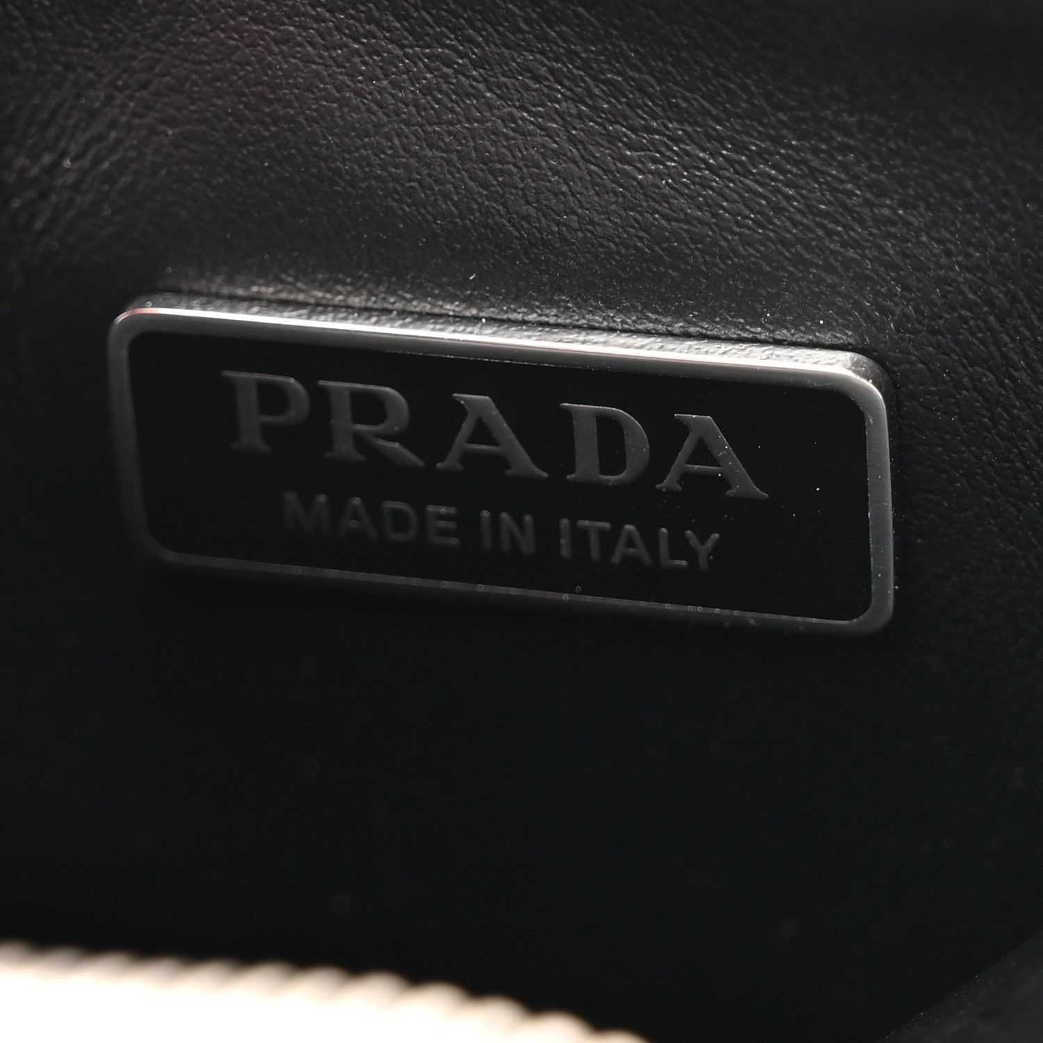Prada Spazzolato Heart Coin Pouch Bag Charm White 5 of 7