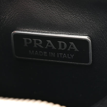 Prada Spazzolato Heart Coin Pouch Bag Charm White 5 of 7