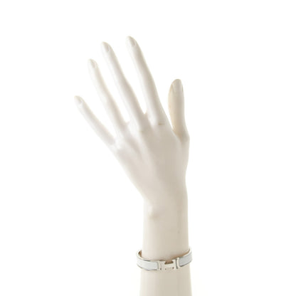 Hermes Enamel Narrow Clic Clac H Bracelet PM White 2 of 4