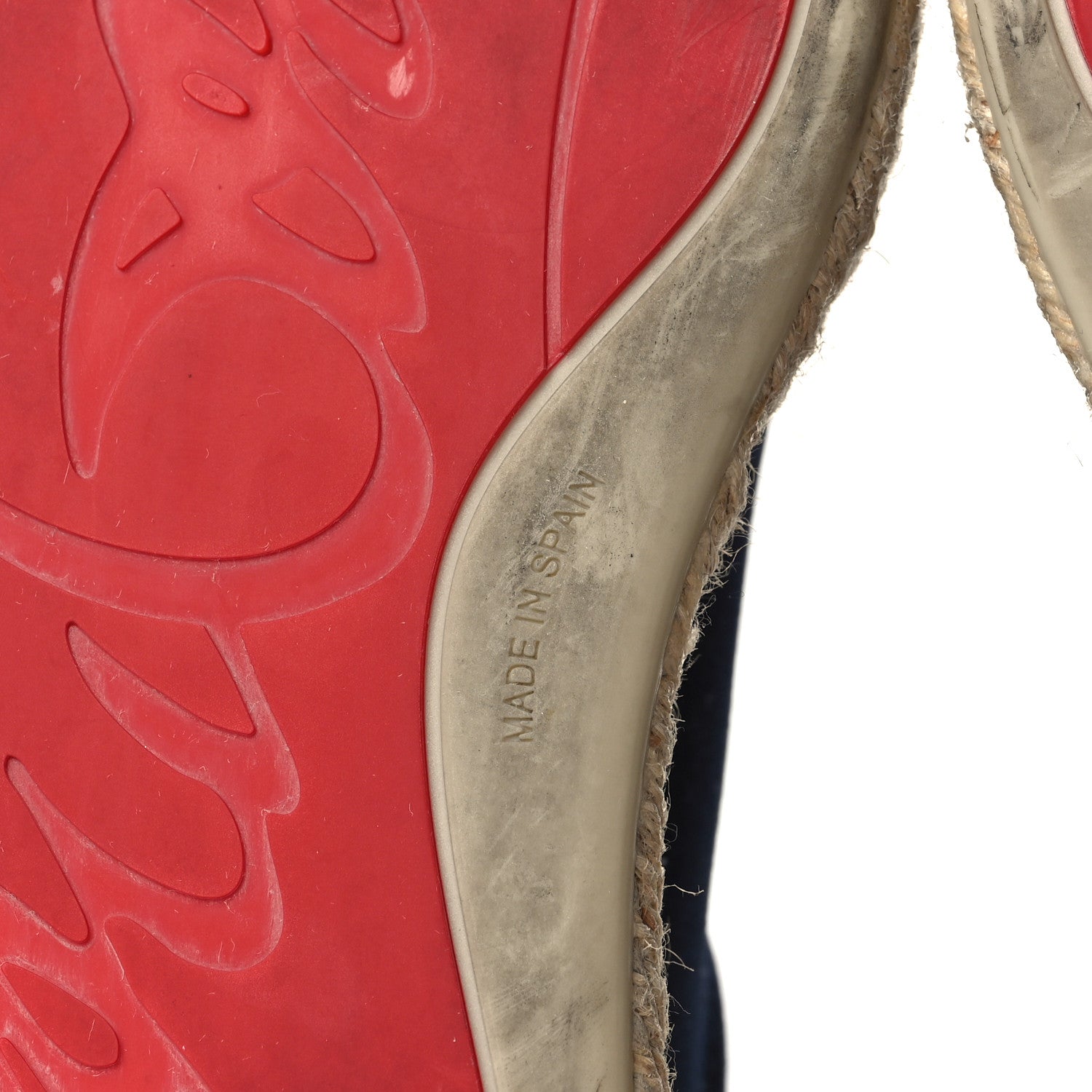 Christian Louboutin Toile Calfskin Espasneak Flat Sneaker 37 Obscur 6 of 8