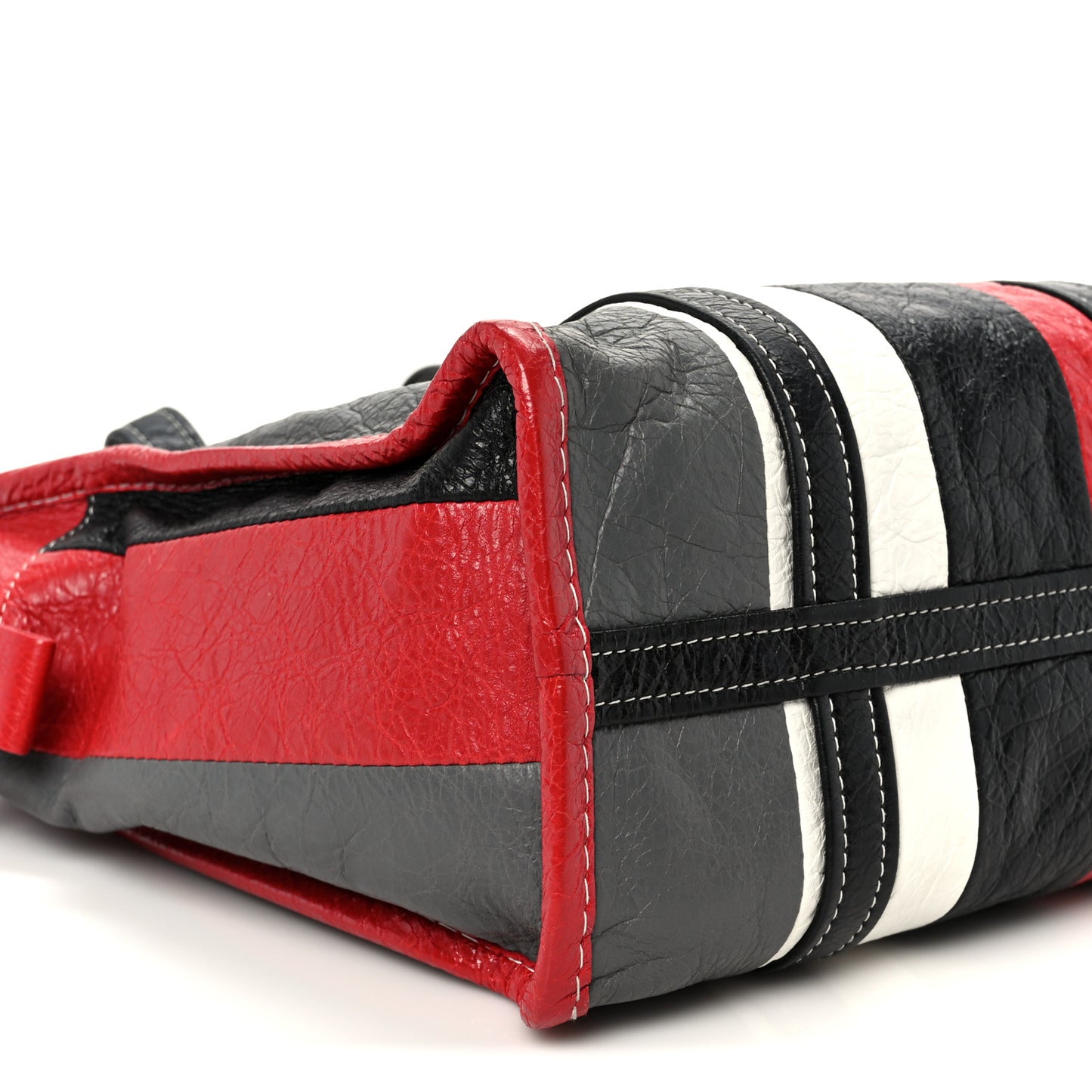 Agneau Arena Multicolore S Bazar Shopper Tote Grey White Black Red Blue