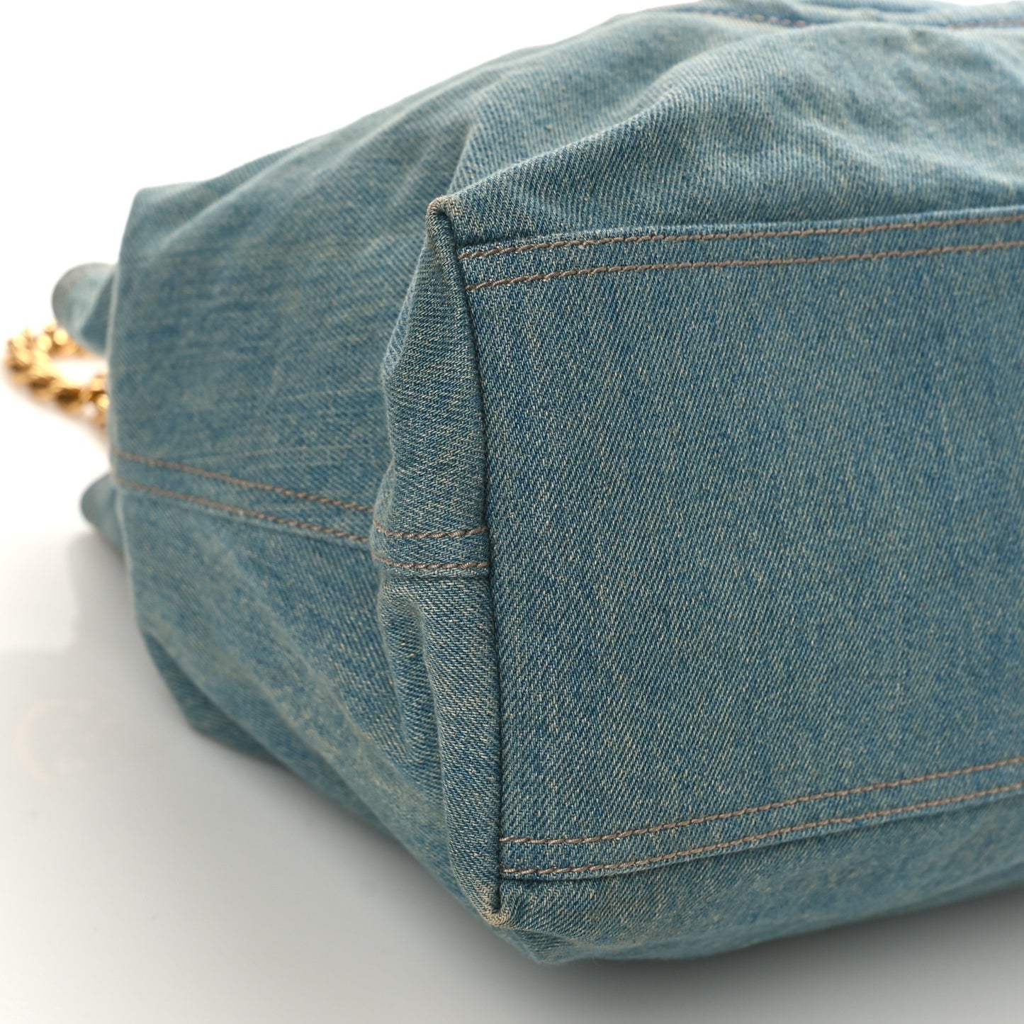 Denim Medium Soho Chain Shoulder Bag Blue