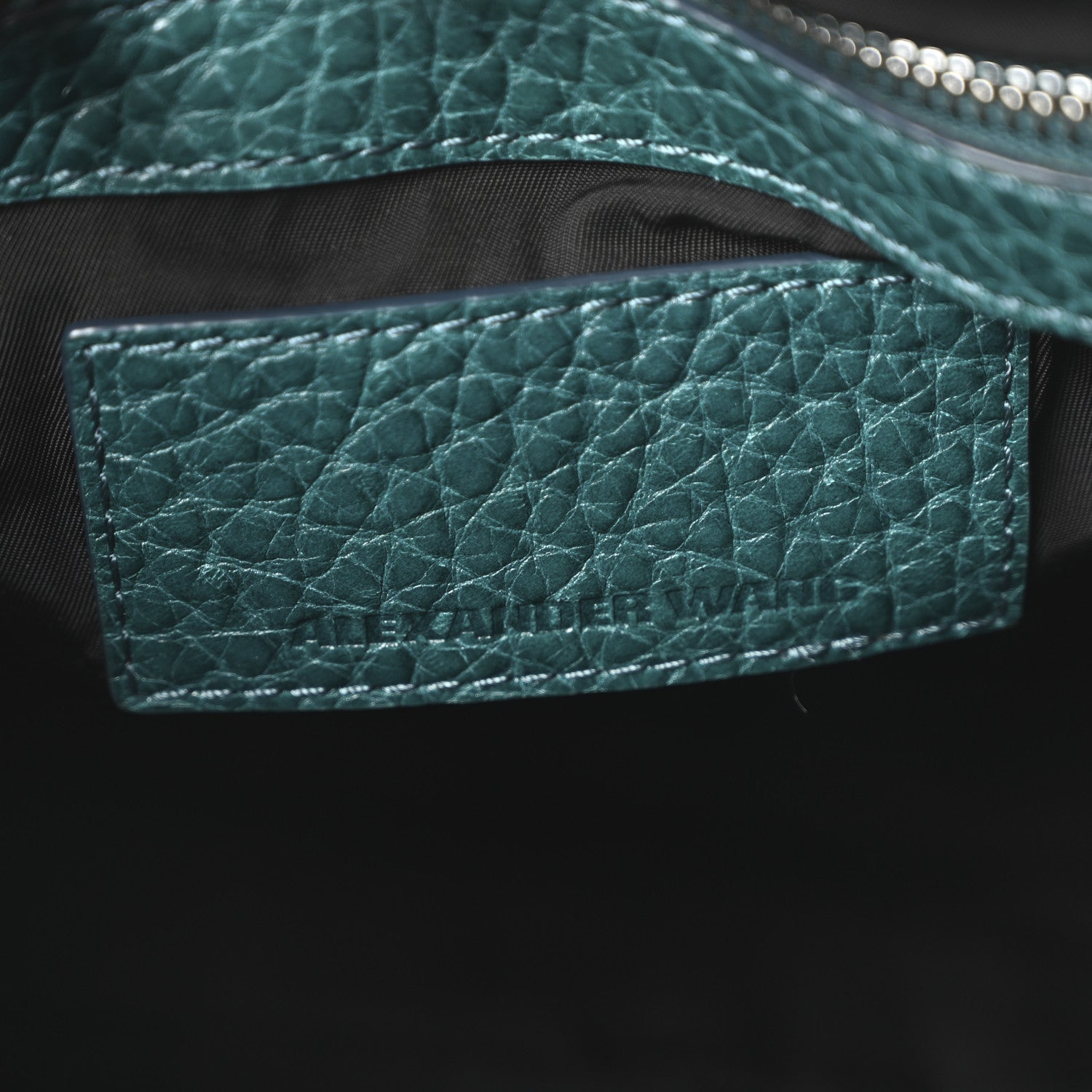 Alexander Wang Pebbled Lambskin Inside Out Rocco Rhodium Hardware Dark Mosaic 6 of 9