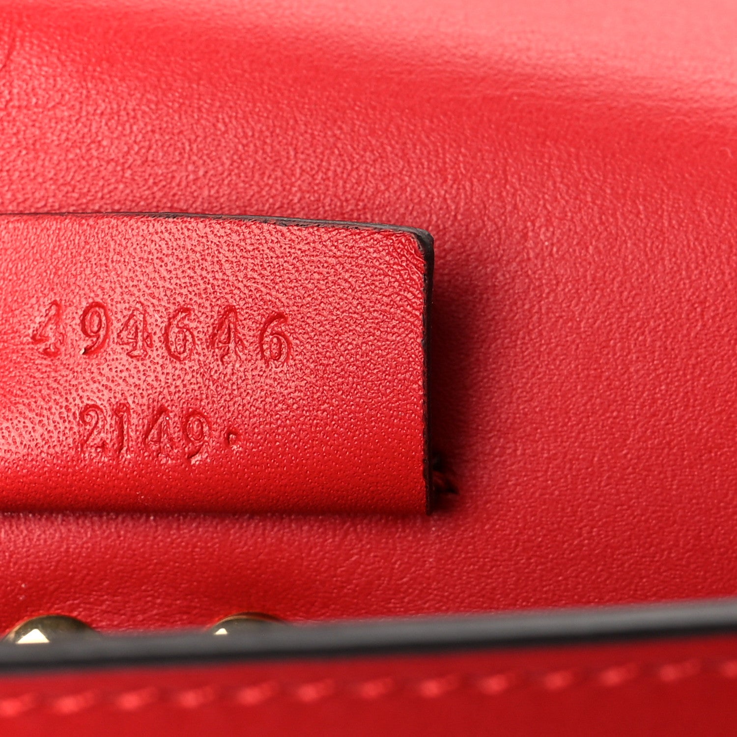 Gucci Calfskin Super Mini Sylvie Chain Shoulder Bag Hibiscus Red 7 of 10