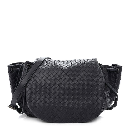 Bottega Veneta Nappa Intrecciato Messenger Ink 3 of 12