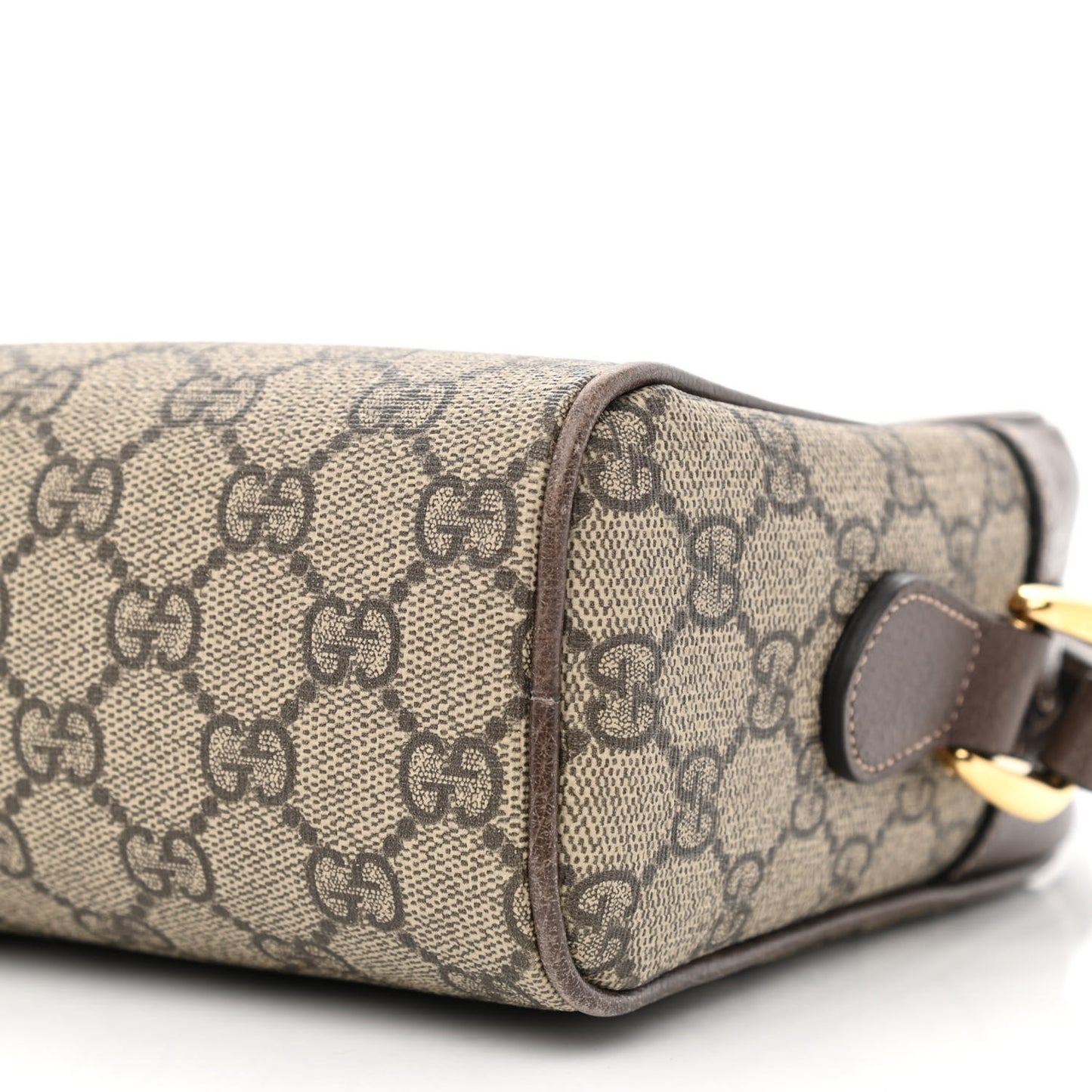 GG Supreme Monogram Web Small Ophidia Shoulder Bag Brown