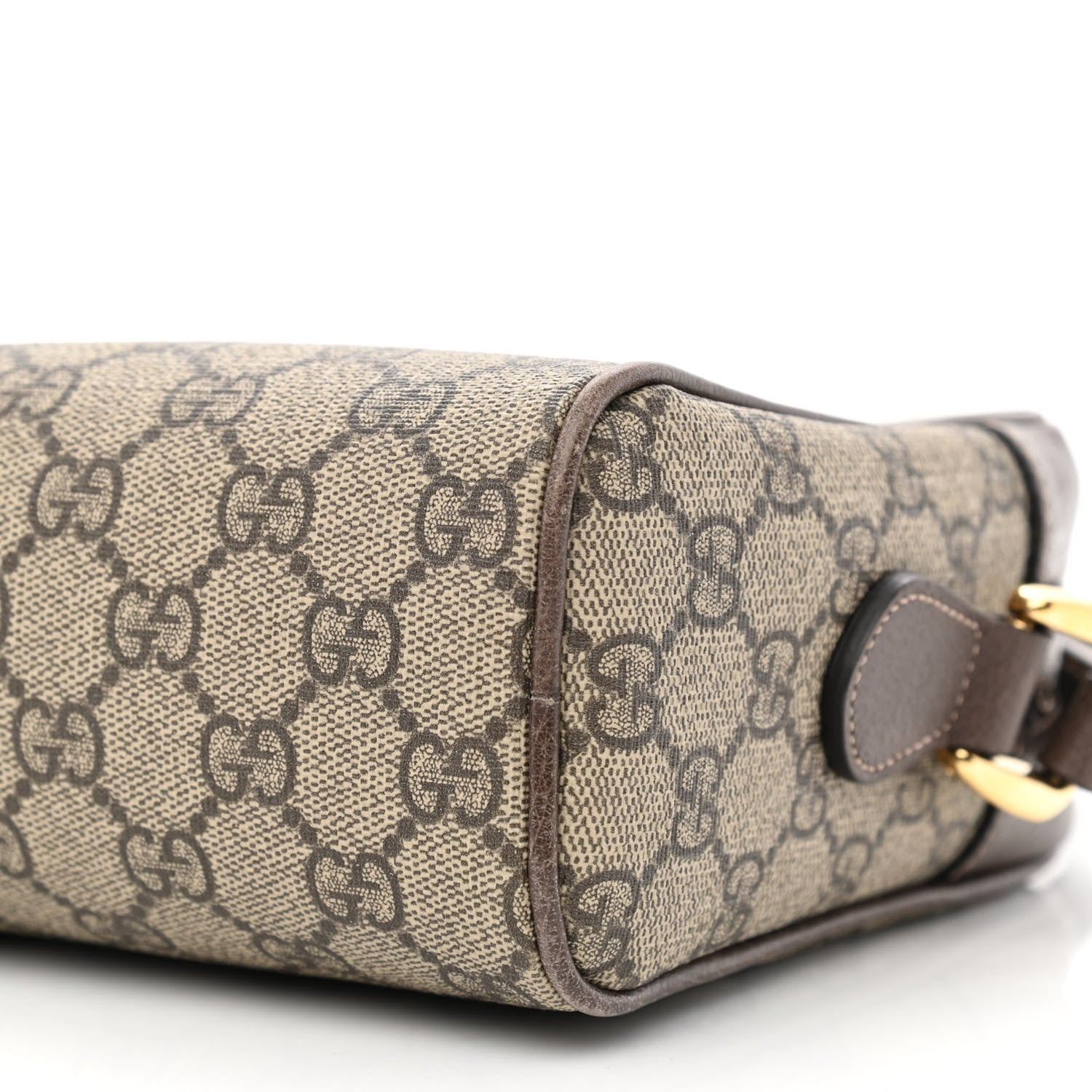 Gucci GG Supreme Monogram Web Small Ophidia Shoulder Bag Brown 10 of 10