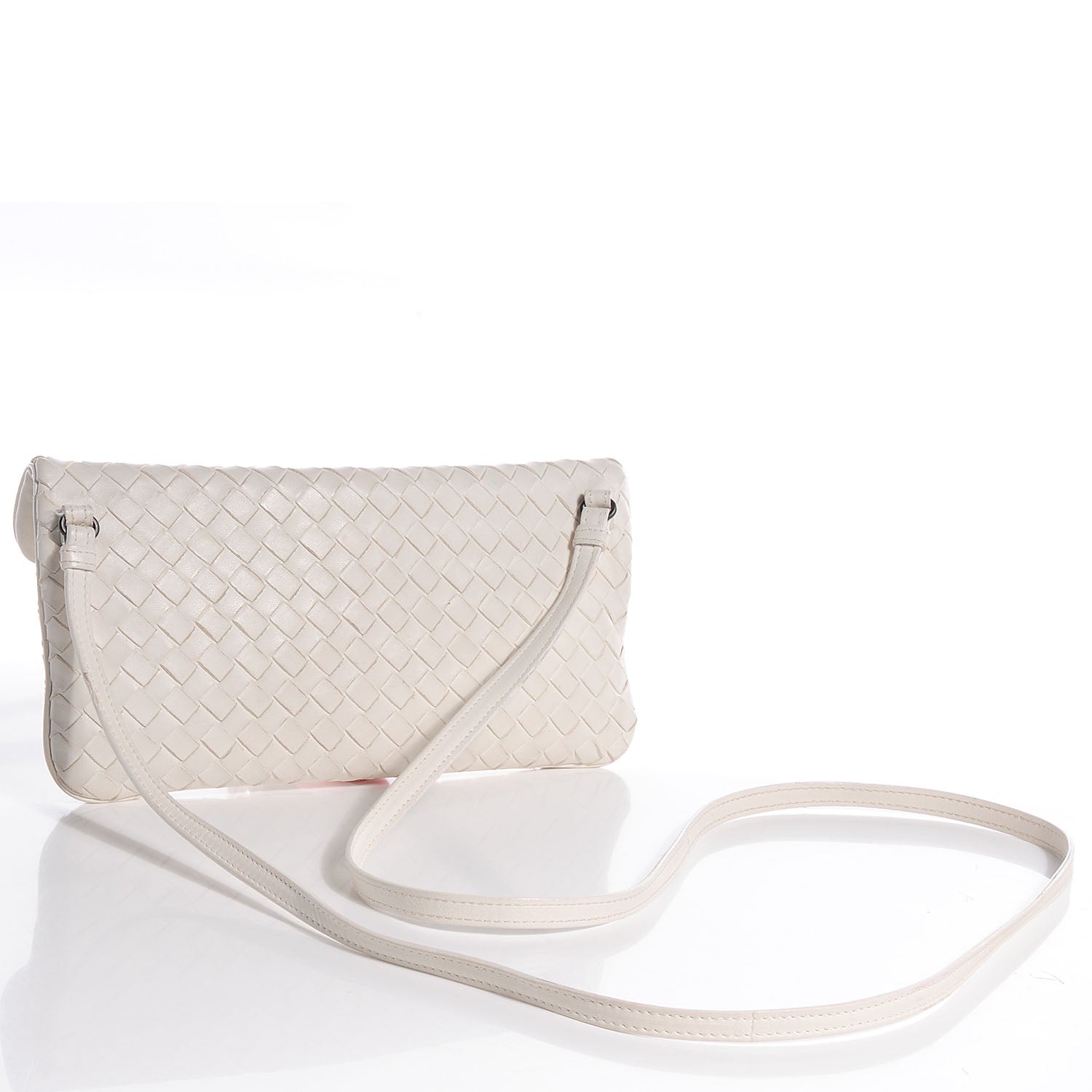 Bottega Veneta Nappa Intrecciato Mini Flap Crossbody Bag White 3 of 8