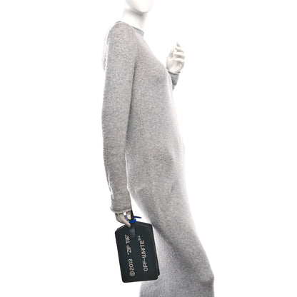 Off-White Calfskin Medium Zip Tie Clutch Black 2 of 9