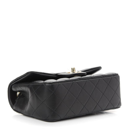 Chanel Lambskin Quilted Mini Rectangular Flap Black 4 of 13