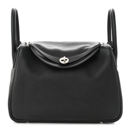 Hermes Taurillon Clemence Lindy 30 Black 1 of 10