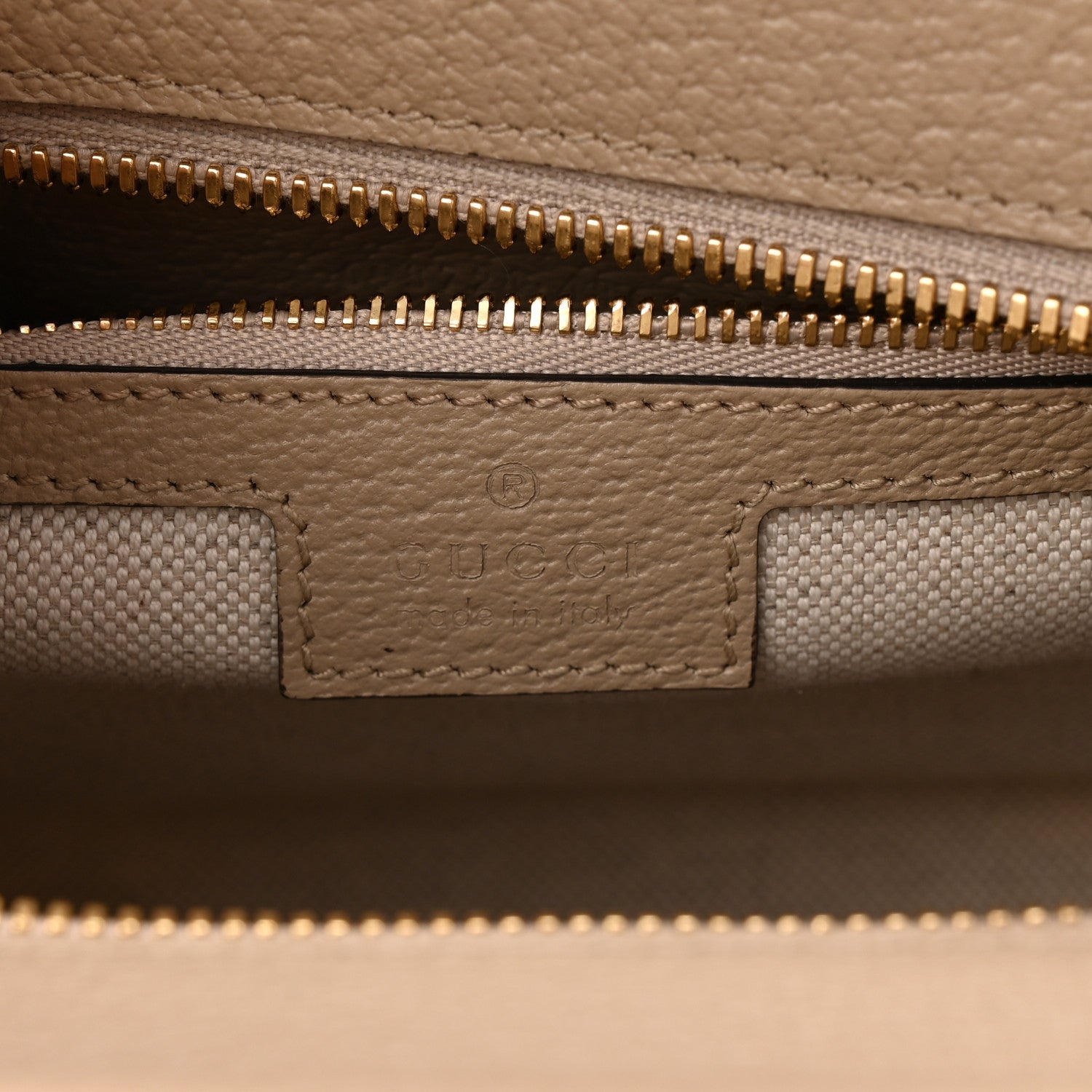 Gucci GG Supreme Monogram Textured Dollar Calfskin Web Small Ophidia Slip Handle Tote Beige Mystic White Oatmeal 6 of 11
