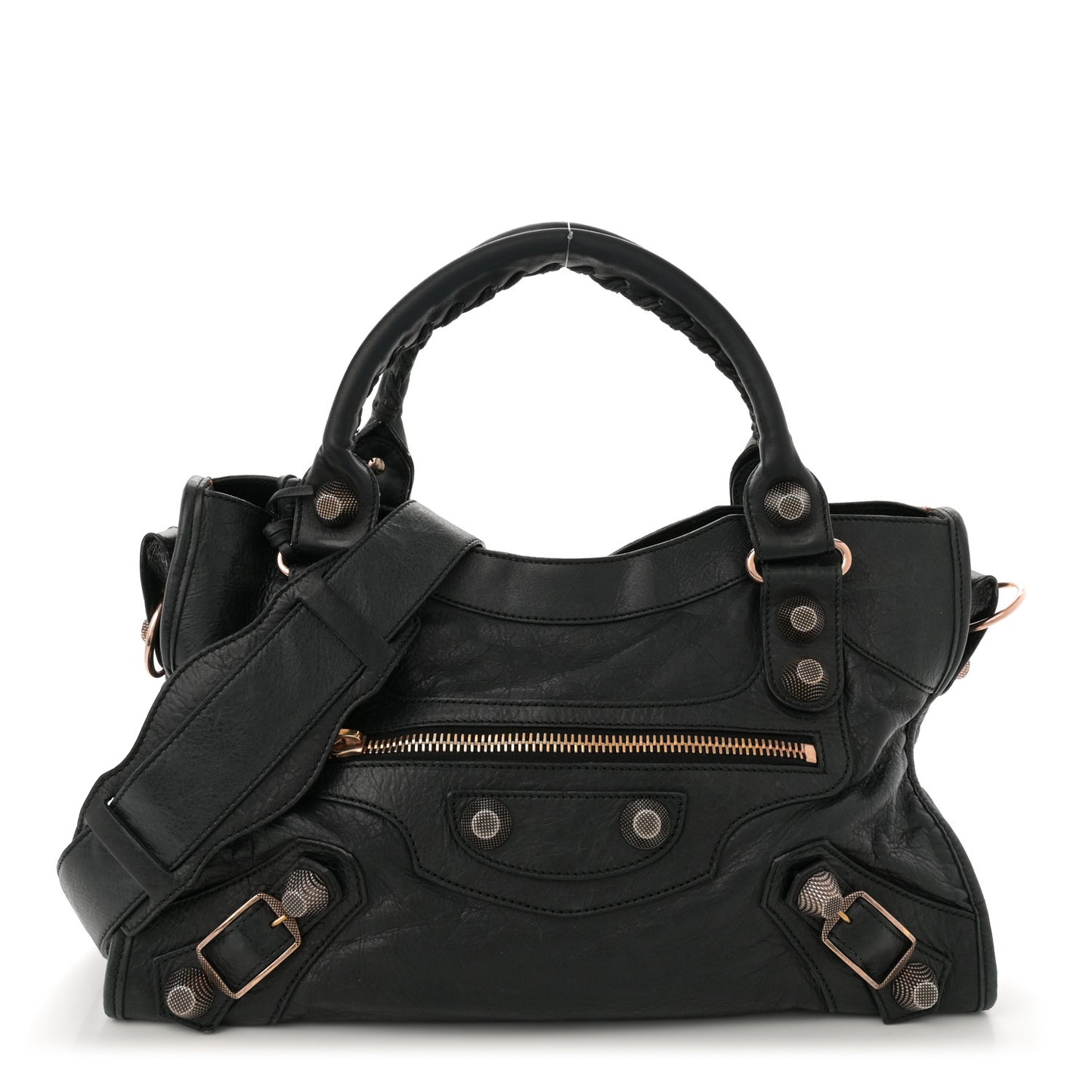 Agneau Giant 21 Rose Gold Hardware City Black