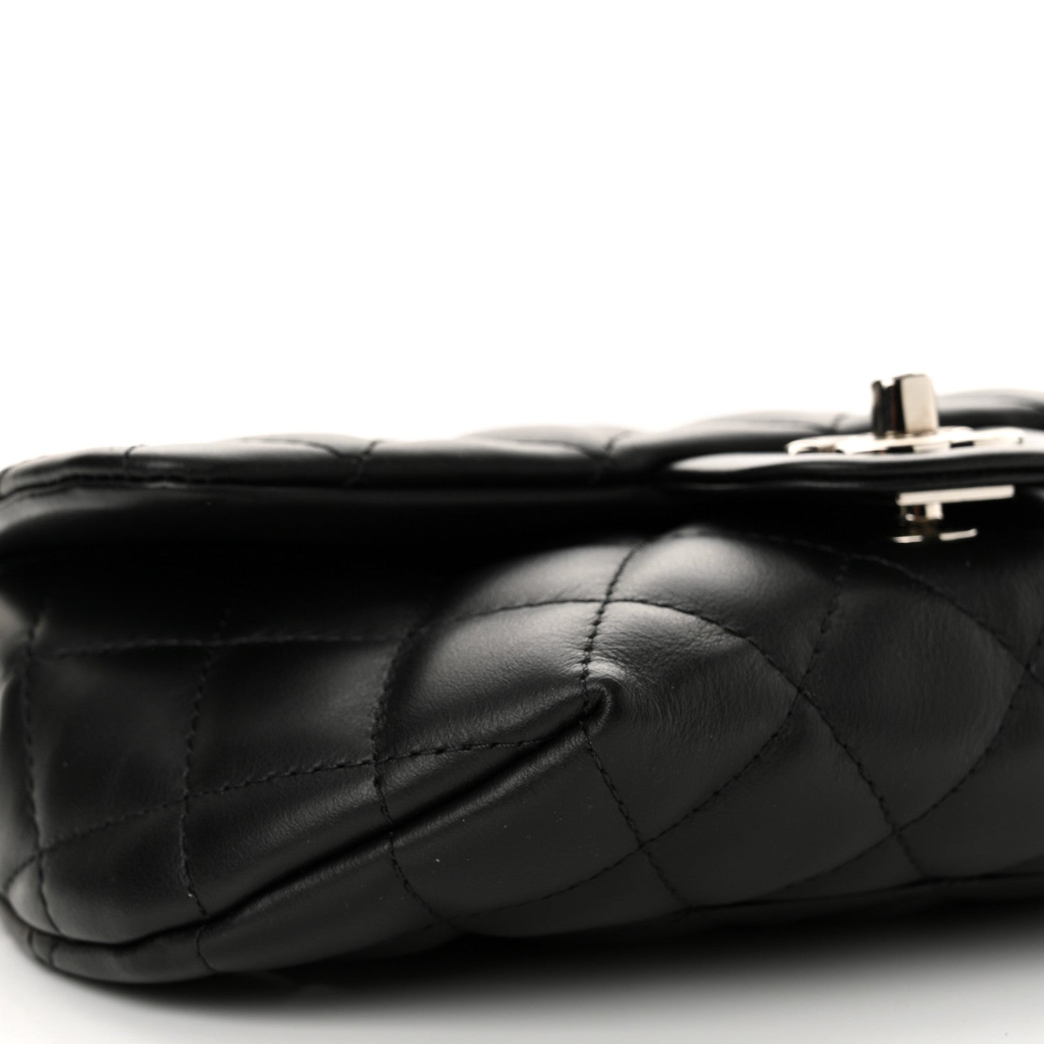 Chanel Calfskin Quilted CC Uniform Flap Belt Bag Black 10 of 11