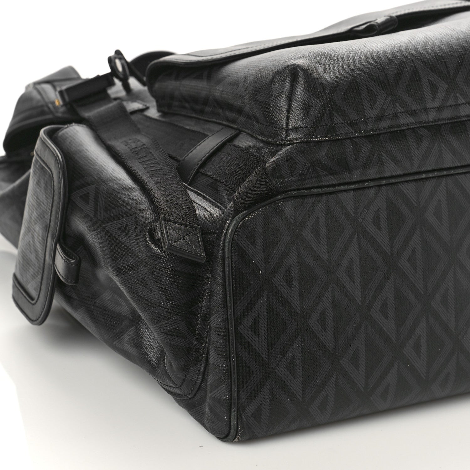 Christian Dior Canvas CD Diamond Hit The Road Backpack Black 7 of 15