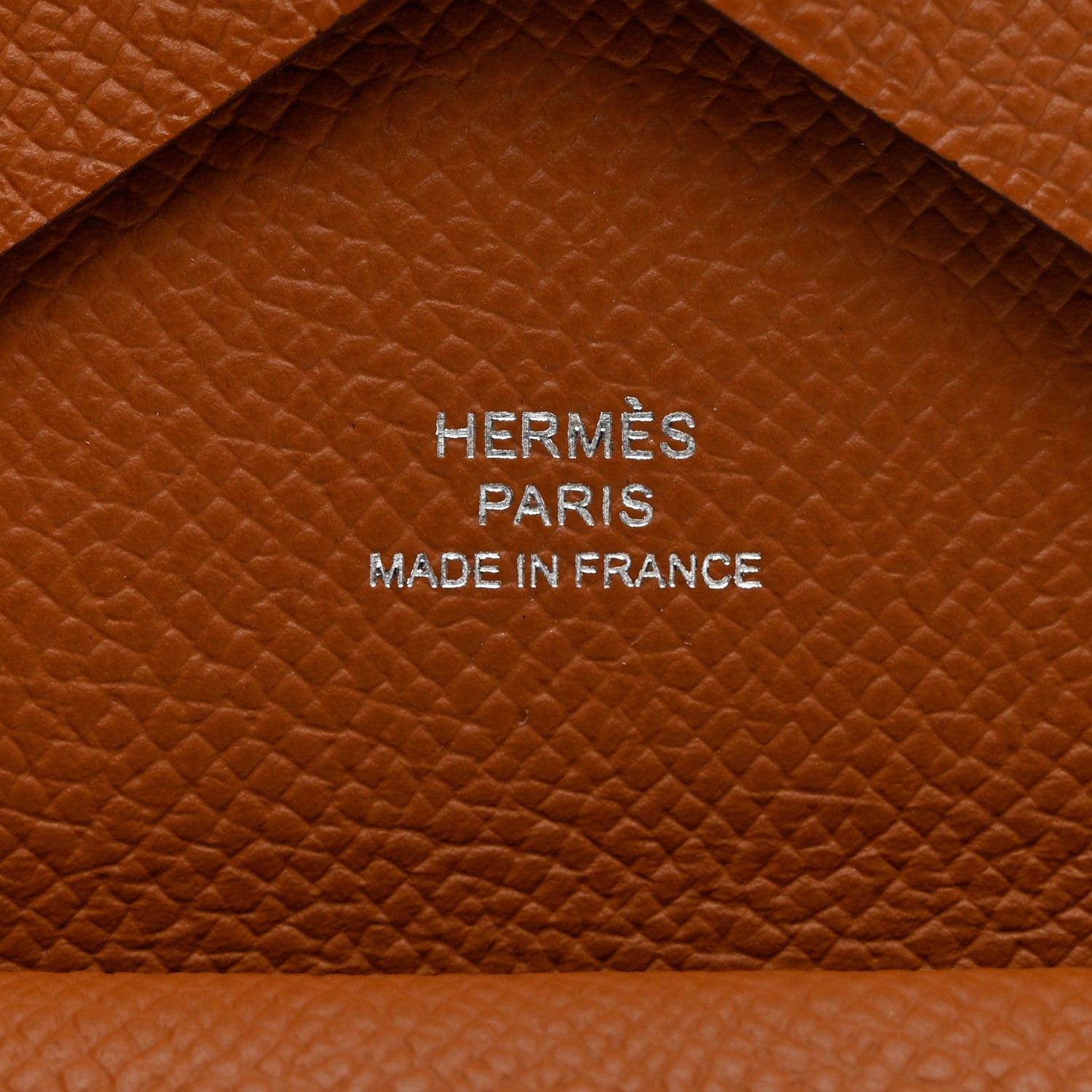 Hermes Epsom Calvi Duo Card Case Gold 5 of 6
