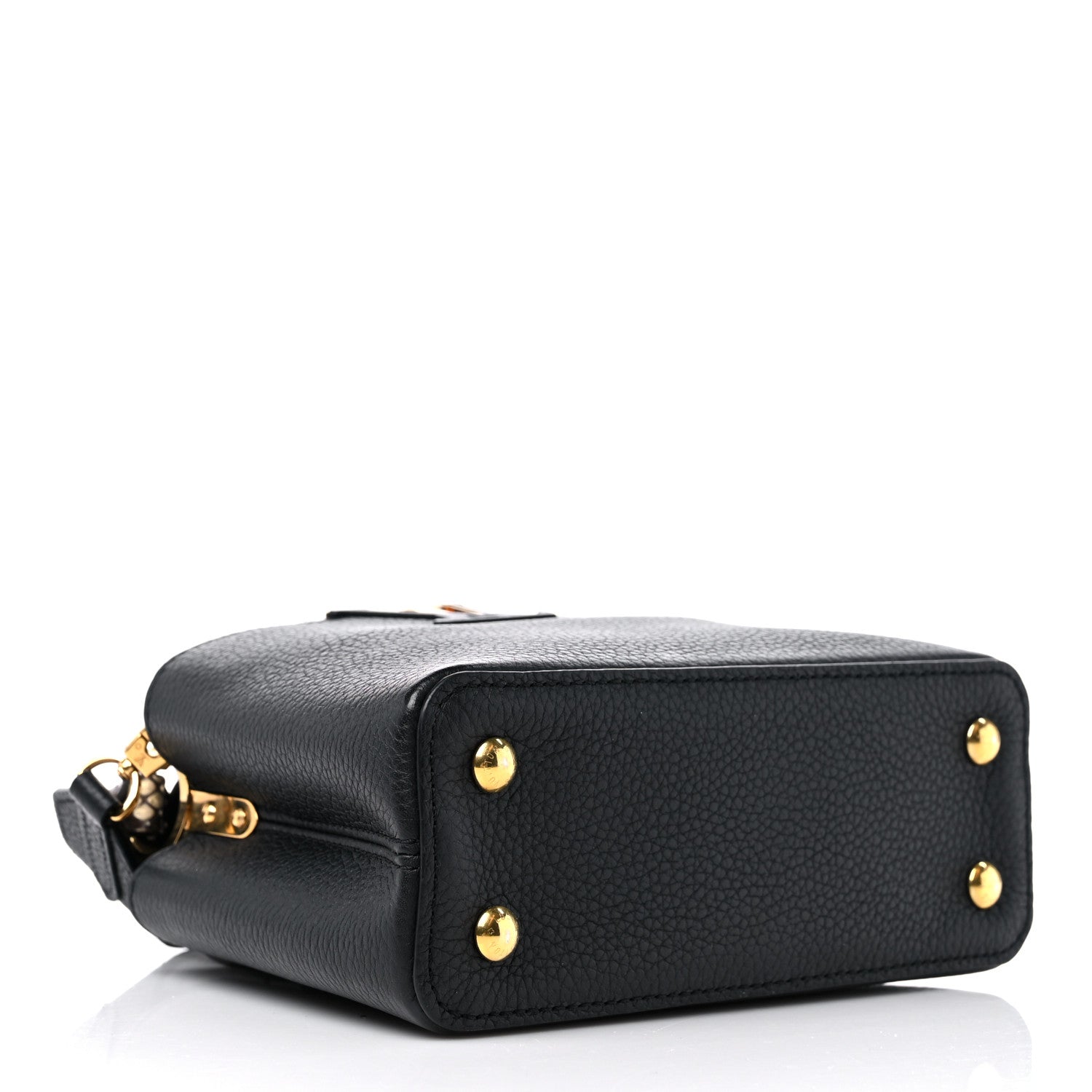 Louis Vuitton Taurillon Snakeskin Mini Capucines Black 3 of 12