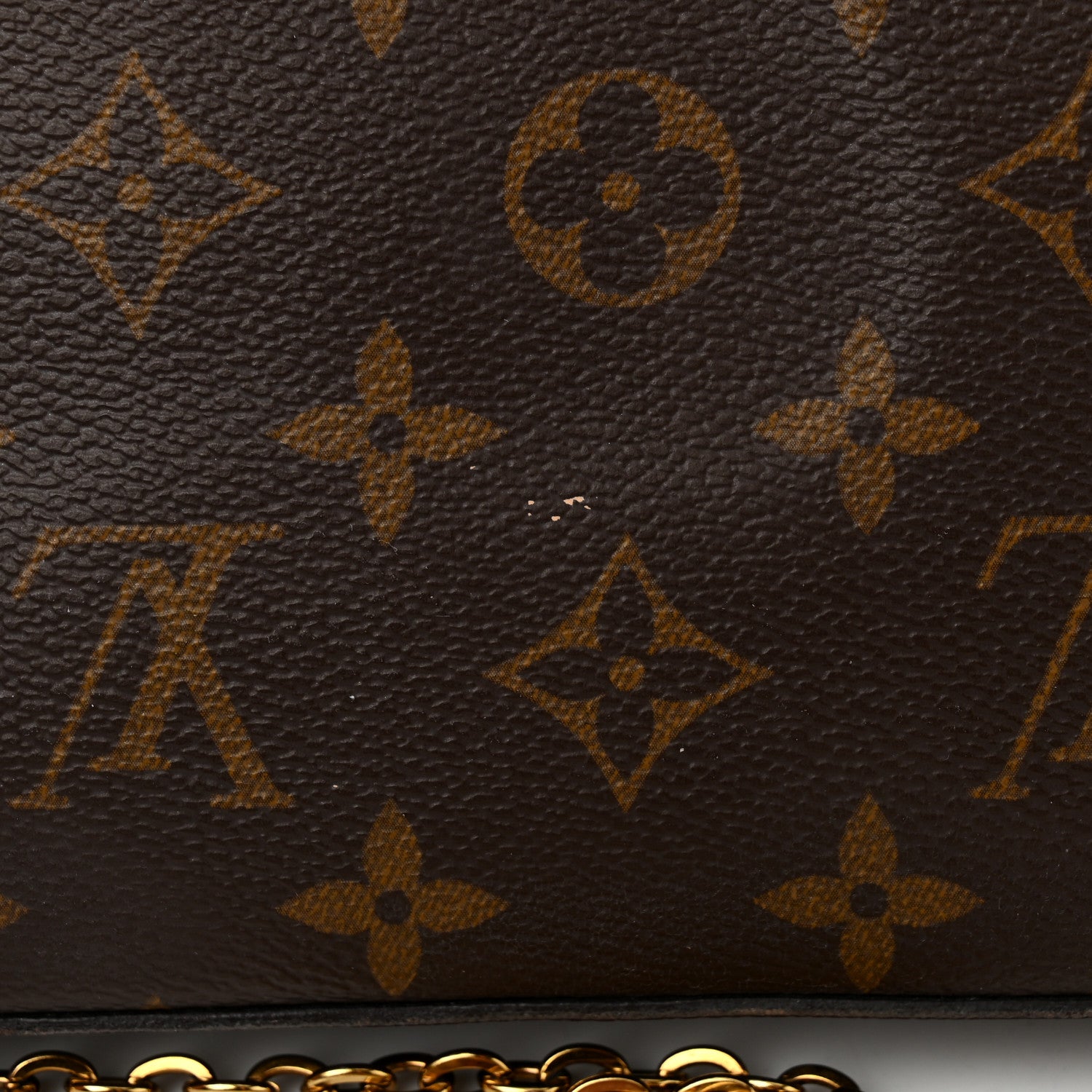 Louis Vuitton Monogram Pochette Felicie Chain Wallet Fuchsia 10 of 10