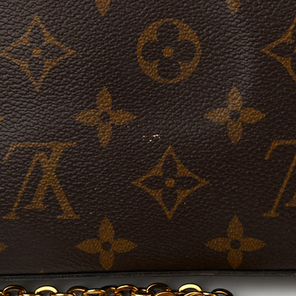 Louis Vuitton Monogram Pochette Felicie Chain Wallet Fuchsia 10 of 10