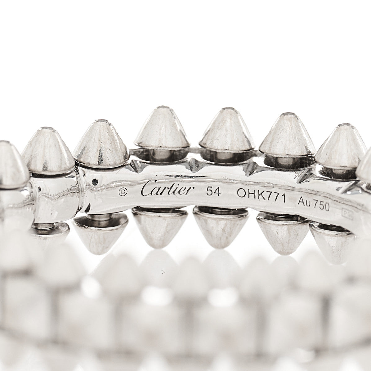 Cartier 18K White Gold SM Clash De Cartier Ring 54 6.75 4 of 4